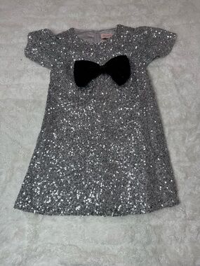 Biscotti Sequin Kids Dres with bow